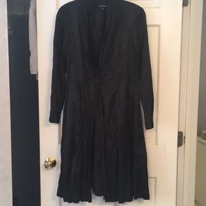 Eileen Fisher three quarter length satin jacket